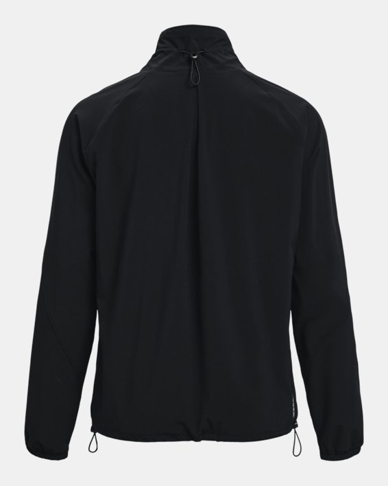 Women's UA RUSH™ Woven Full-Zip Jacket, Black, pdpMainDesktop image number 5